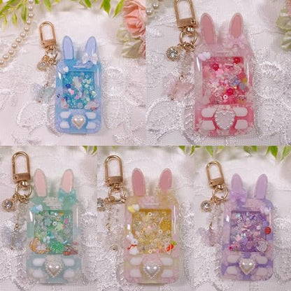FUNSHOWCASE Resin Shaker Molds Set Mobile Phones Keychain Charm Pack of 8 Silicone Trays Seal Films Precision Tip Applicator Bottle Kit Bundle - color: Mobile Phones Craft Pack of 8