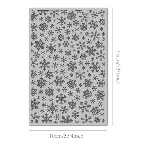 Snowflakes Polymer Clay Texture Mat for Earrings Jewelry Making, Christmas Snowflake Clay Texture Sheets for Polymer Clay Projects Floral Stamps for Clay Earrings Tools