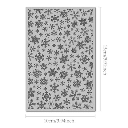 Snowflakes Polymer Clay Texture Mat for Earrings Jewelry Making, Christmas Snowflake Clay Texture Sheets for Polymer Clay Projects Floral Stamps for Clay Earrings Tools