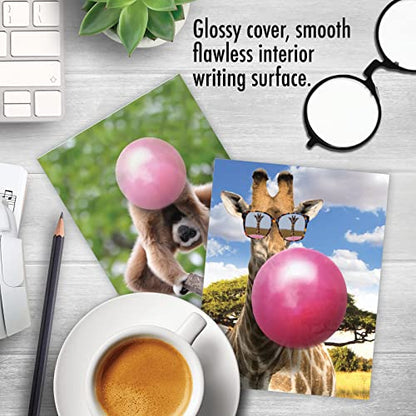 The Best Card Company - 10 Adorable Note Cards Blank (4 x 5.12 Inch) - Wildlife and Animal Cards, Assorted Boxed Set - Balloon Animals AM6837OCB-B1x10 - style: Balloon Animals