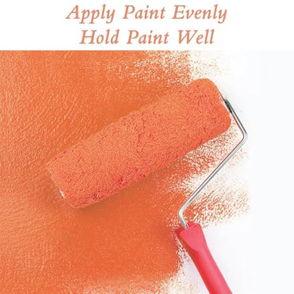 King Origin Paint Roller Covers, 3 Pack, 9 Inch Paint Roller, 3/8 Nap High Dense Roller Covers for Smooth and Textured Rough Surfaces - size: 9-Inch, 3 PCS