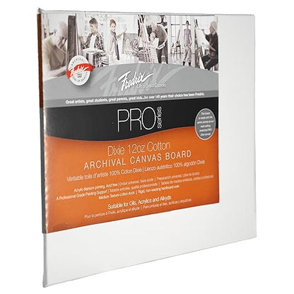 FREDRIX PRO Series Dixie 17.5 oz. Primed Archival Cotton Canvas Board, 8" x 10" - size: 8" x 10"