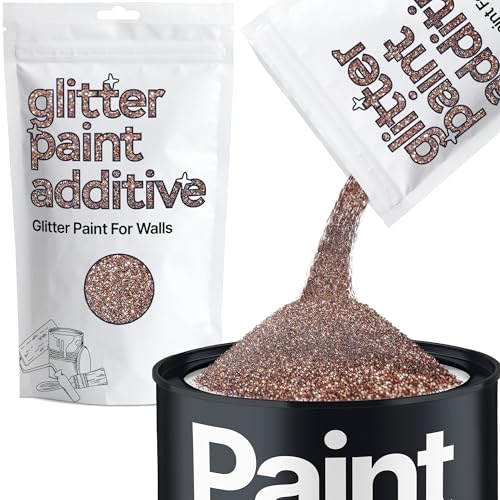 Bronze Brown Glitter Paint Additive for Walls 100g / 3.5oz | Glitter Additive Sparkle for Interior & Exterior Wall Paint, Furniture, Varnish | Hemway - color: Bronze Brown
