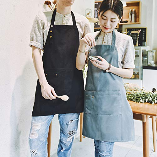 Art Aprons for Painting Pottery Ceramics, Mens Women Kitchen Cooking Aprons Waterproof Green - color: Green