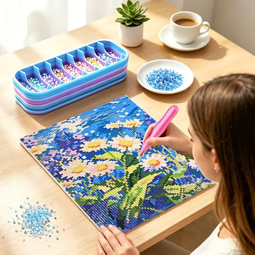 Diamond Art Storage Case,Storage Box for Diamond Art Tools and Accessories,Suitable for Diamond Painting Kits,Perfect Choice for Craft Enthusiasts