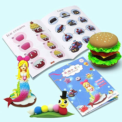 ifergoo Modeling Clay - 24 Colors Air Dry Clay, DIY Magic Clay with Tools and Munuals, Kids Toys Set for Boys and Girls - color: 24 Colors