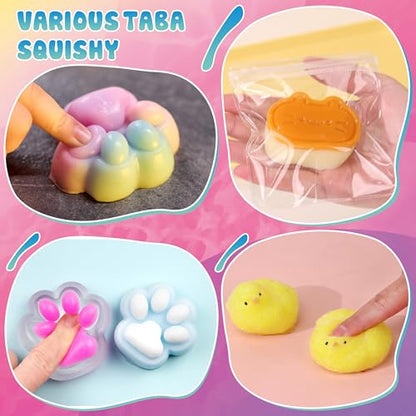 Taba Squishy Kit - 64 OZ DIY Squishy Maker Refill - Quick Curing, Bubble-Free Formula for Squishy Maker, DIY, Custom Cat Paws & Stress Relief Gifts (Mold Not Included)-Stress Relief Entertainment - size: 64OZ Gel