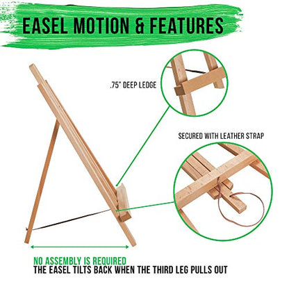 US Art Supply® 18" Large Tabletop Display A-Frame Artist Easel (12-Pack) - style: 18" - Pack of 12