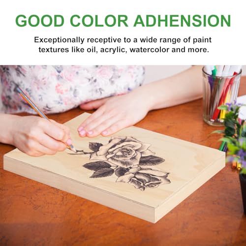 6 Pack 11 x 14 Inch Unfinished Wood Panels, Wooden Panel Boards for Painting, Crafts, and Home Decor - size: 6 Pack 11 x 14 Inch