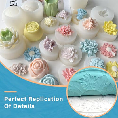 Bond Craftor Silicone Mold Making Kit 16oz, 15A Platinum Silicone for Resin Molds, Soap and Candle Molds - size: 16oz