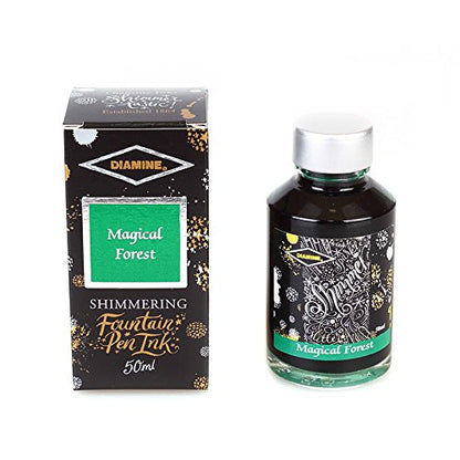 Diamine Fountain Pen Bottled Ink, 50ml - Shimmering Magical Forest - color: Green