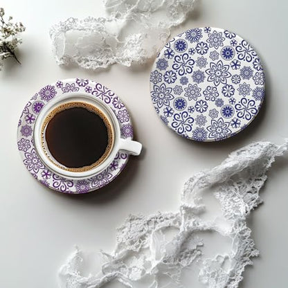 CHGCRAFT Lace Flowers Polymer Clay Texture Sheets Geometric Flowers Silicone Texture Stamp Clay Texture Mat Modeling Pattern Pad Texture Sheets for Jewelry and Clay Earrings Tools, 5.5x5.5 inch - style: Lace Flowers