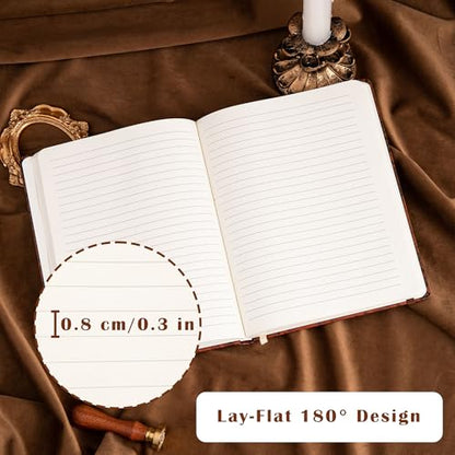 B5 Hardcover Journal for Women & Men -Butterfly Aesthetic Lined Notebook | 192 Pages Thick 80gsm Paper Writing Journal for Office, School, Travel Notes & Gift-9" x 6.9 - color: Brown