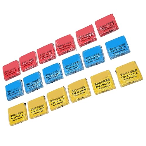 Generic Kneaded Eraser Set 18PCS Flexible Moldable Professional Art Erasers for Drawing Sketching Artists PVC