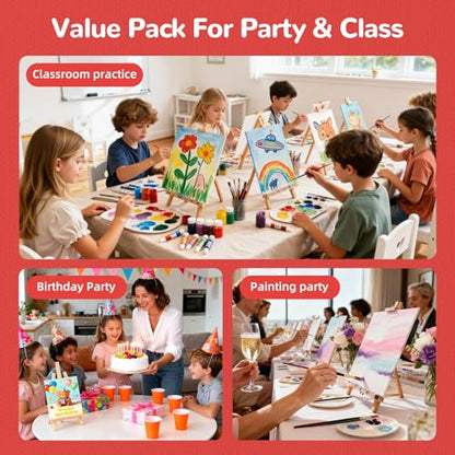 Canvas Boards 40 Pack, 8x10 Inch Small Painting Canvas Panels, 100% Cotton White Blank Art Supplies for Acrylics Oil Watercolor Tempera Paints - size: 8"x10"- 40pcs