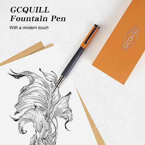 Fountain Pen Set – Fine Nib with 12 Ink Cartridges and Ink Refill Converter, Pen Gift Set for Writing Journaling Calligraphy– MU-12