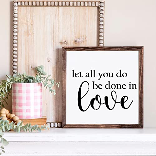 Round Christian Stencils 12” Religious Faith Stencil Jesus Plastic Stencils for Painting on Wood Canvas Mat Door Hanger - style: Christian