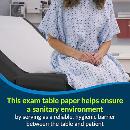 TIDI 517 Avalon Exam Table Paper, White, 21” x 225’ (Pack of 12) ― Standard Smooth Paper ― Hygienic Barrier ― for Medical Offices, Exam Rooms, Daycare Centers, Spas, Tattoo Studios ― Medical Supplies - size: 21" x 225' Smooth