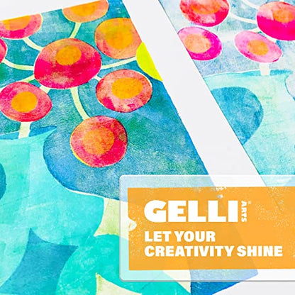 Gelli Arts Gel Printing Plate - 9" X 12" Reusable Gel Printing Plate, Printmaking Supplies, Monoprinting at Home, Arts and Crafts - size: 9" x 12"