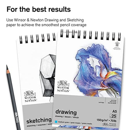 Winsor & Newton Studio Collection Artist Pencils, Graphite Pencils, Set of 6 - style: 6 Graphite Pencils