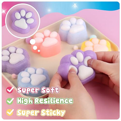 ColoPlay Taba Squishy Kit - 3.4OZ Rubber Experience Squishy Kit with Guided, Bubble Free and Faster Fully Cures - FuFu Squishy Kit with Mold - Stress Relief Entertainment - size: 3.4OZ Kit