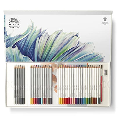 Winsor & Newton Studio Collection Artist Pencils, Mixed Pencil Box Set, 45 piece - style: 45 Piece Mixed Pencil Set
