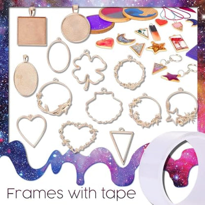 Insnug UV Resin Jewelry Making Kit with Silicone Molds UV Light for Adult,DIY Kits Jewelry Bracelet Making Kits Supplies Necklace Keychain Bracelet Arts and Crafts Resin Bundle