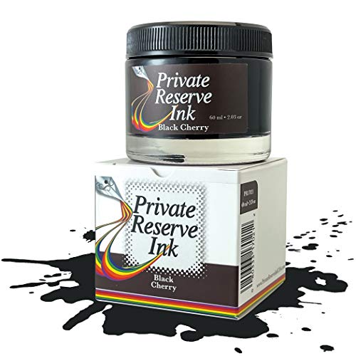 Private Reserve Premium Fountain Pen Ink, 60ml Bottle, Black Cherry | Premium fountain pen ink with smooth flow, rich color, and reliable everyday writing performance. - color: Black Cherry
