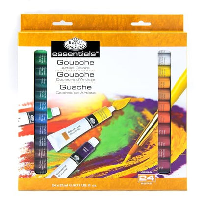 Royal & Langnickel Gouache Color Artist Tube Paint, 21ml, 24-Pack - size: 0.71 fl oz (Pack of 24)