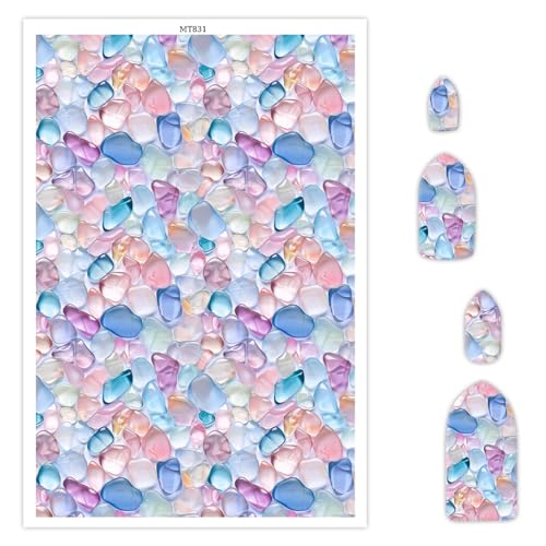 Polymer Clay Transfer Paper, 10 Pcs Water Droplet Stone Pattern Shape Water Soluble Transfer Sheet for Polymer Clay Earrings Jewelry Making Disposable Stickers DIY Crafts 5.82X3.93 inch - color: Water Droplet Stone