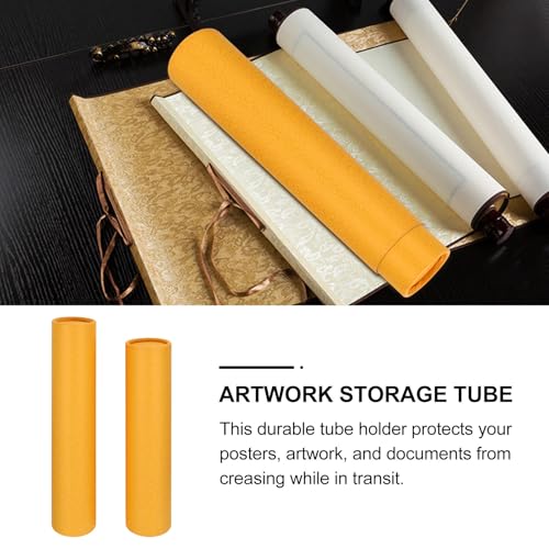 ARTIBETTER Extendable Telescopic Artwork Storage Tube 13.77 Inch Waterproof Mailing Poster Tube for Drawings Blueprints Calligraphy Document Protection and Transport