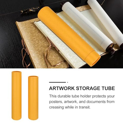ARTIBETTER Extendable Telescopic Artwork Storage Tube 13.77 Inch Waterproof Mailing Poster Tube for Drawings Blueprints Calligraphy Document Protection and Transport