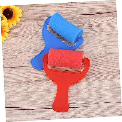 DOITOOL 8Pcs Colorful Sponge Paint Rollers Set for Kids Soft Brayers for DIY Arts and Crafts Washable Painting Tools for School Projects and Creative Fun