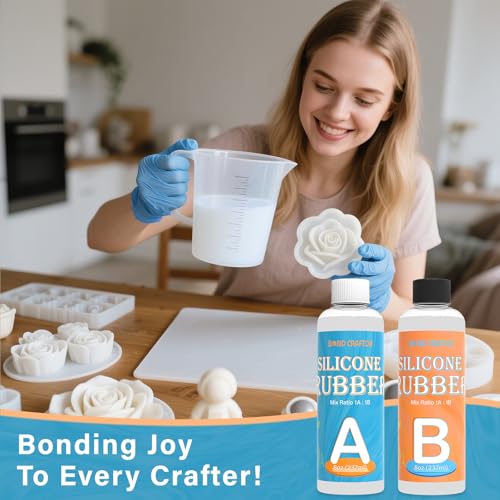 Bond Craftor Silicone Mold Making Kit 16oz, 15A Platinum Silicone for Resin Molds, Soap and Candle Molds - size: 16oz