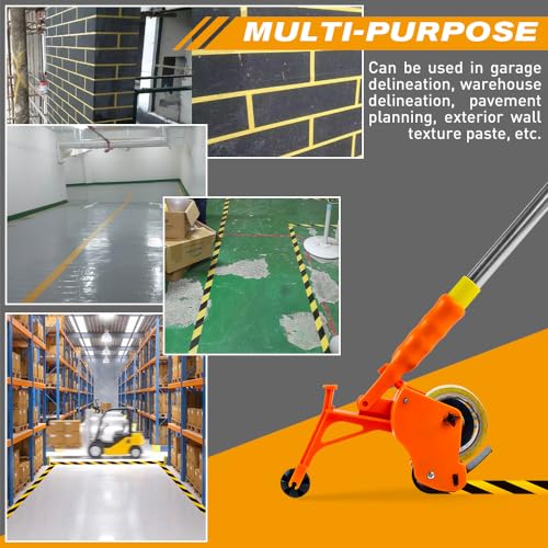 BAUSATZ Floor Tape Applicator，Manual Pushing Tape Marking Machine, Tape bonding Machine, Manual Tape applicator, Used for Floor Marking, Decoration Protection and Laying (JDJ001)