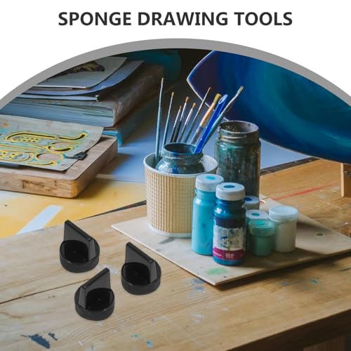 GALPADA 8pcs Multi-Functional Round Detail Painting Sponges for Artists, Watercolor and Pottery Art Finishing Sponge Set for DIY Projects and Surface Texture