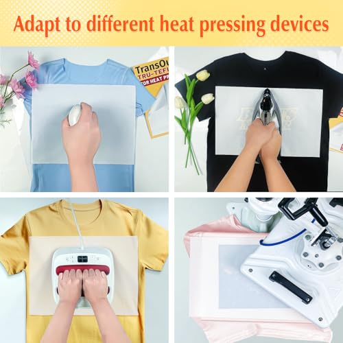 30 Pack PTFE Teflon Paper 16×11.7" 20 Sheets and Teflon Paper 8.5×11" 10 Sheets Mix Pack for Heat Press Heat Resistant Craft Mat,Sublimation Paper and Heat Transfer Paper Reusable - color: Teflon Paper, size: 11"×17" 20Sheets & 8.5"×11" 10Sheets