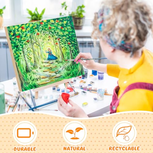 Barydat 24 Pcs Wood Panels for Painting 10'' x 8'' Unfinished Wood Canvas Board Artist Wall 0.79'' Deep Wooden Cradled Panels for DIY Crafts, Easel Display, Painting Pouring Arts Use with Oil, Acrylic - size: 10" X 8"