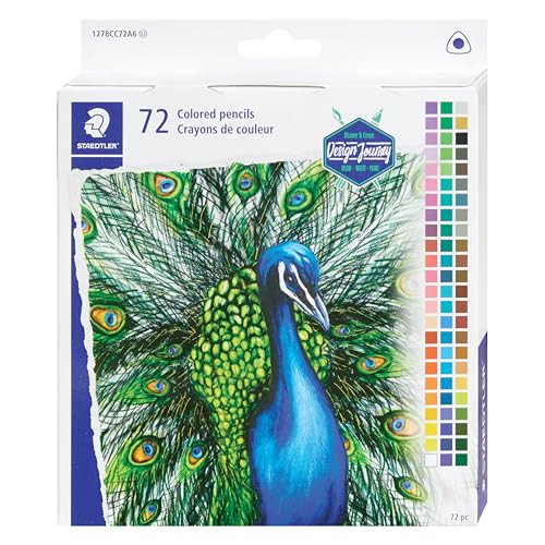 STAEDTLER Triangular Colored Pencils Set, Box of 72: Ergonomic Colored Pencils, Soft Blendable Core Art Pencils for Students, Adults & Artists