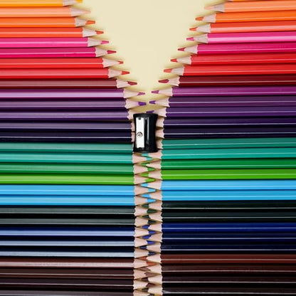 Coloured Pencils Oil Base Professional Grade Vibrant Colour Lead Pre-Sharpened With Sharpener color pencil colored pens