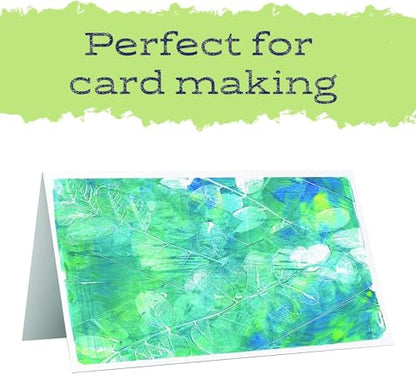 Gel Press Monoprinting Class Pack – 5” x 7” Gel Plate 6-Pack with 6 Brayers – Reusable Gel Printing Plates for Card Making, Scrapbooking, Journaling, Mixed Media, and Classroom Craft Activities