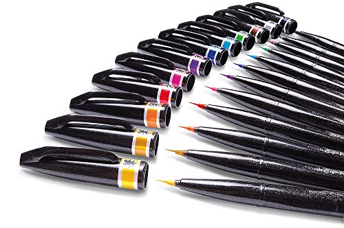 Pentel SESF30 °C NX Extra Fine Paint Brushes (Set of 1, Grey - color: grey, size: 1 Count (Pack of 1)