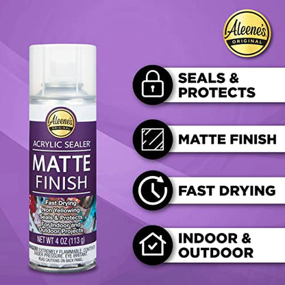 Aleene's Acrylic Spray Sealer Finish Varitey Pack 4 oz. 3 Pack - Gloss, Matte, Pearlescent