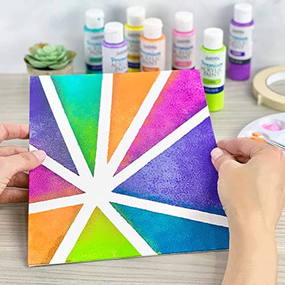 ArtSkills Bulk Canvas Pack of Blank Canvas Boards for Painting, Assorted Large & Small Canvas Panels, 12x16, 11x14, 9x12, & 8x10, 10 Pieces