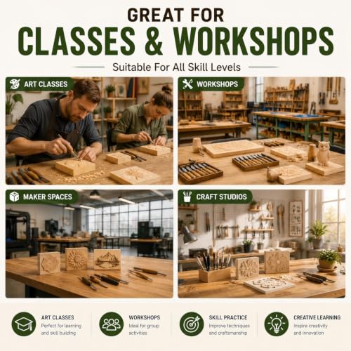 4 Pcs Solid Wood Blocks 4x4x1 Inch Unfinished Whittling Blocks for Crafts, Wooden Art Block for Crafts DIY Projects Classes Photo Blocks Painting Wall Decorations - size: 4x4x1 Inch