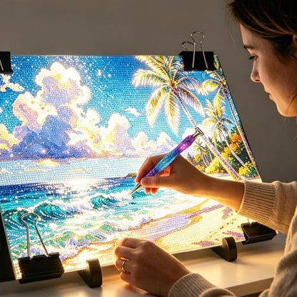 LIRUNQIU A4 Diamond Painting Light Pad, USB | Brightness adjustable, 3 modes, ultra-thin. For diamond art, needlework, stenciling. USB powered. - size: A4 light Pad