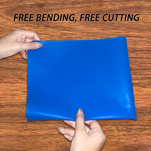Silicone Baking Mats for Dough Rolling Pastry Fondant Mat Large Nonstick and Nonslip, Countertop Protector, Dining Table Mat and Placemat 20'' by 16''(Blue 2 Pack) - color: Blue 2 Pack