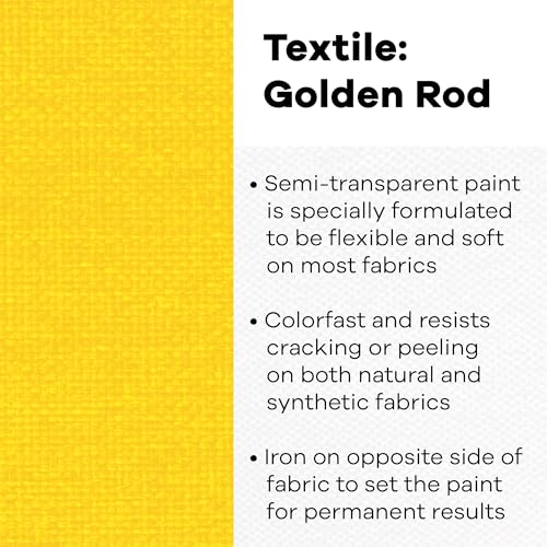 Textile Color Paint Goldenrod - color: Goldenrod, size: 8 Fl Oz (Pack of 1)