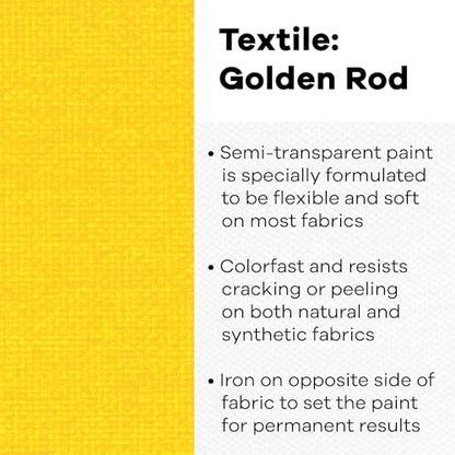 Textile Color Paint Goldenrod - color: Goldenrod, size: 8 Fl Oz (Pack of 1)