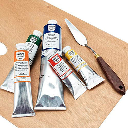 Lukas Studio Artist Oil Color Paints - High-pigment oil paint made with natural binder for artist, painting, & more! - [Titanium White - 37 mL]